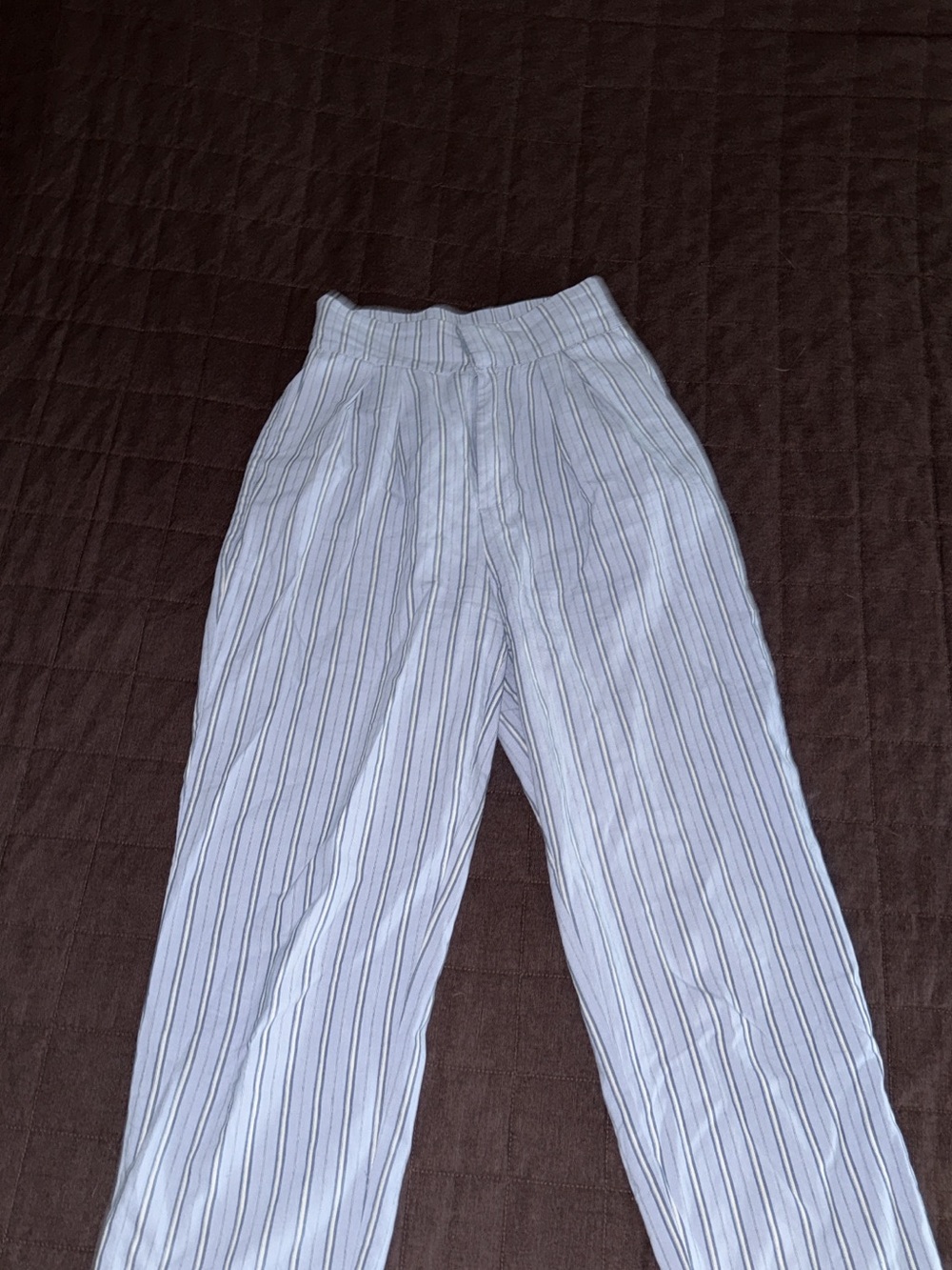 Urban Outfitters - XS - 24/25 - Light Blue Striped Casual Pants